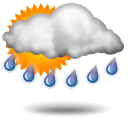 Possible light rain until evening.